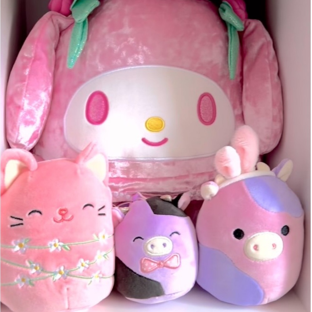 Easter Squishmallow patty the cow 5” NWT